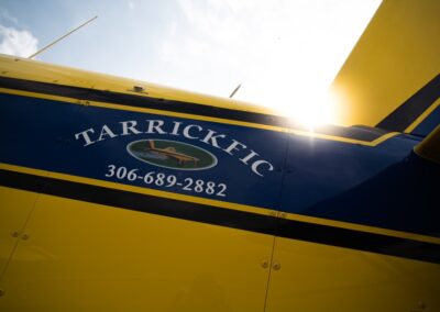 Tarrickfic logo on side of plane